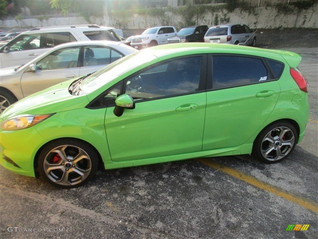 2015 Fiesta ST Hatchback - Green Envy / ST Charcoal Black photo #2