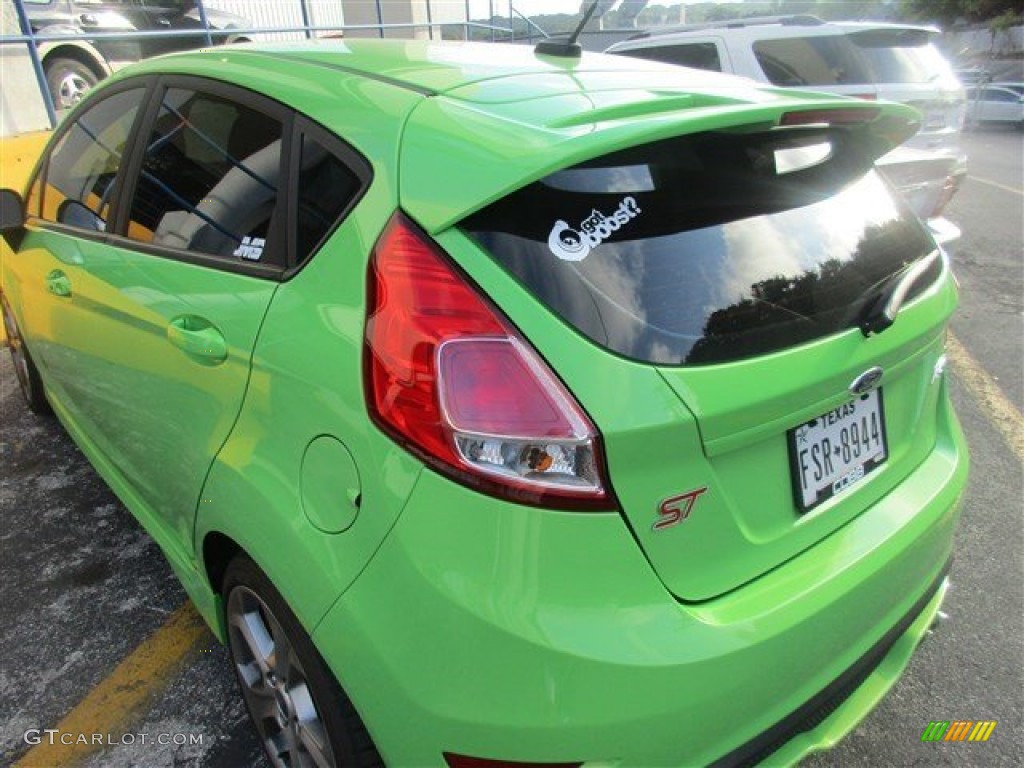 2015 Fiesta ST Hatchback - Green Envy / ST Charcoal Black photo #3