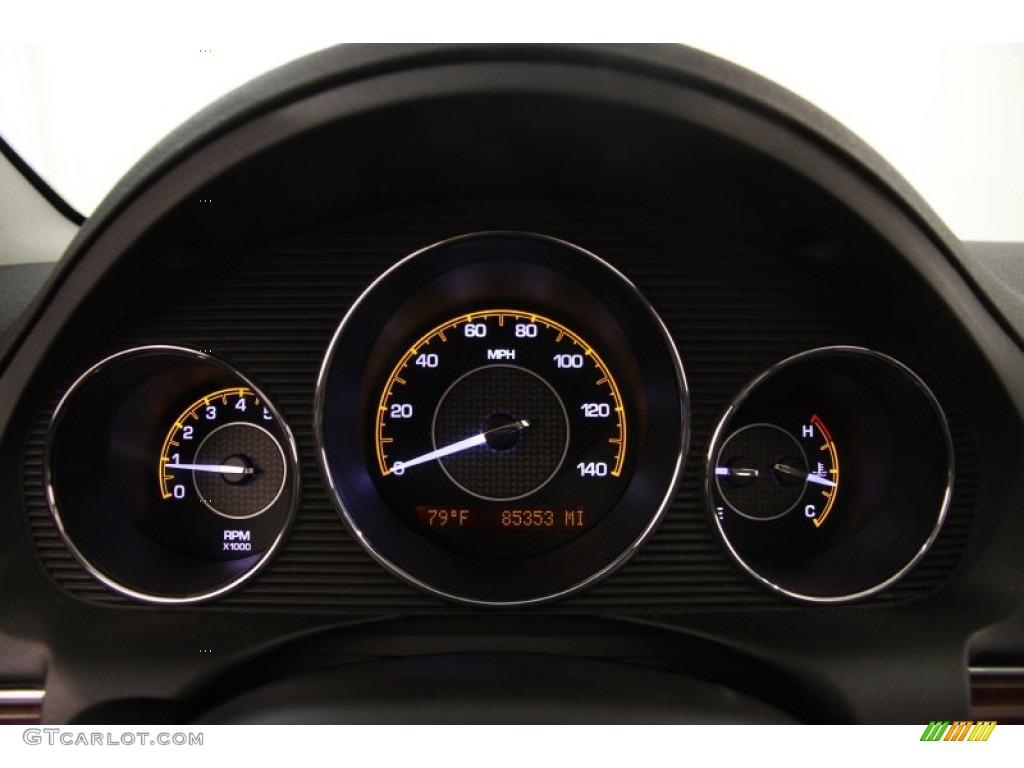 2009 Aura XR V6 - Carbon Flash Metallic / Black photo #7