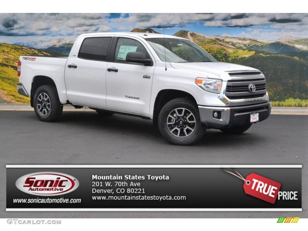 2015 Tundra SR5 CrewMax 4x4 - Super White / Graphite photo #1