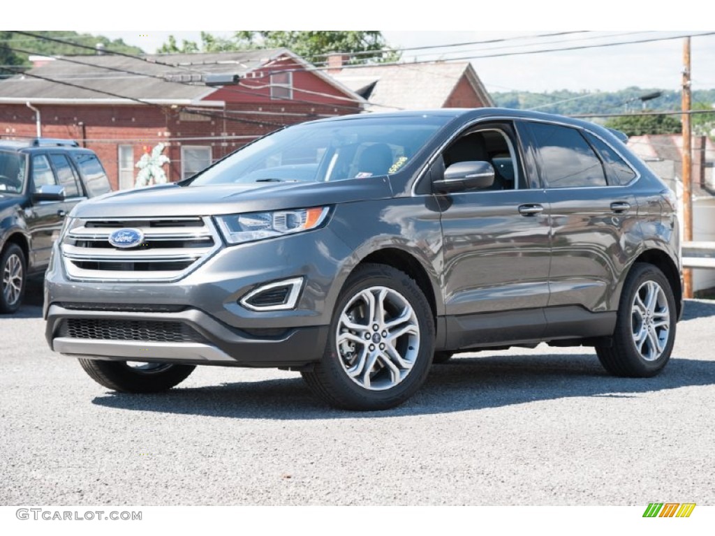 Magnetic Metallic 2015 Ford Edge Titanium AWD Exterior Photo #106127329