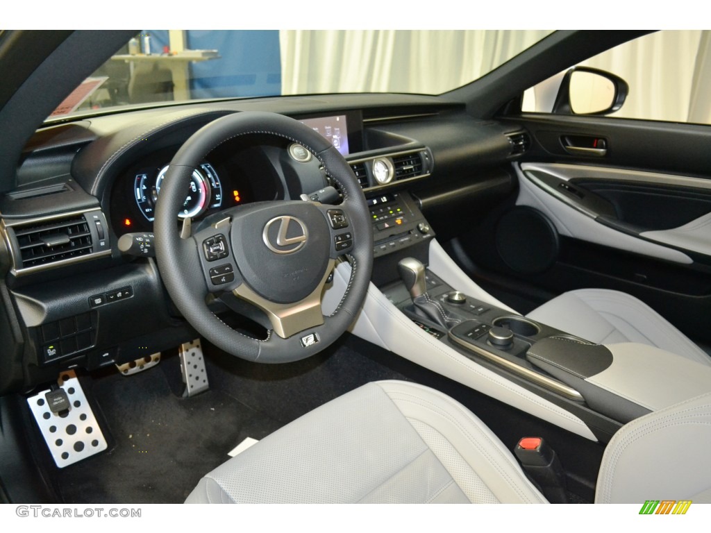 Stratus Gray Interior 2015 Lexus RC 350 F Sport Photo #106127614