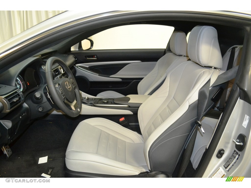 Stratus Gray Interior 2015 Lexus RC 350 F Sport Photo #106127653