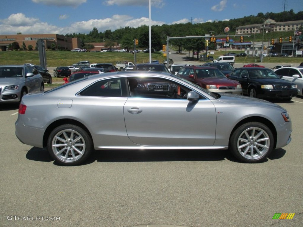 2016 A5 Premium Plus quattro Coupe - Florett Silver Metallic / Black photo #10