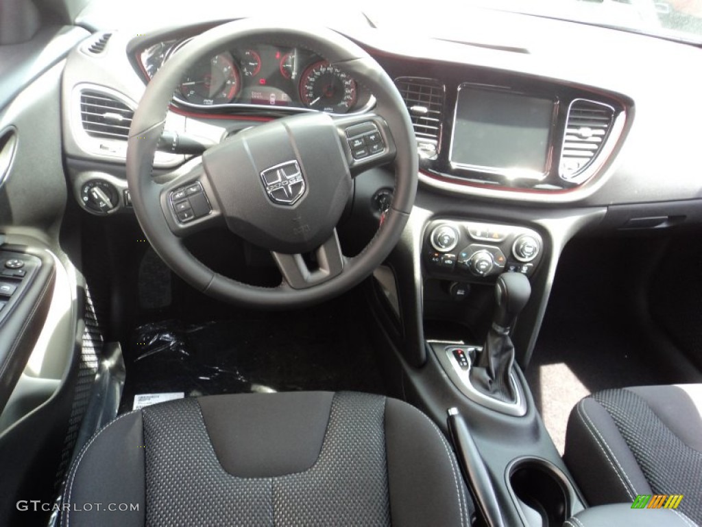 2016 Dodge Dart SXT Rallye Blacktop Black/Light Tungsten Dashboard Photo #106129159