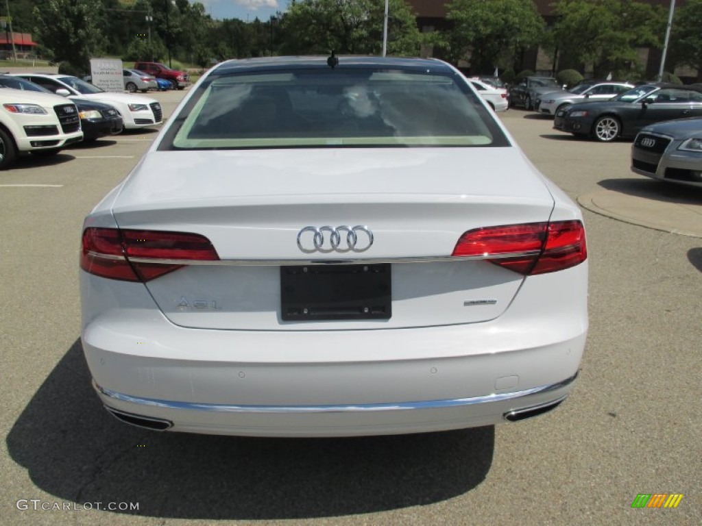 2016 A8 L 3.0T quattro - Ibis White / Diamond Stitched Velvet Beige Balao Brown photo #5