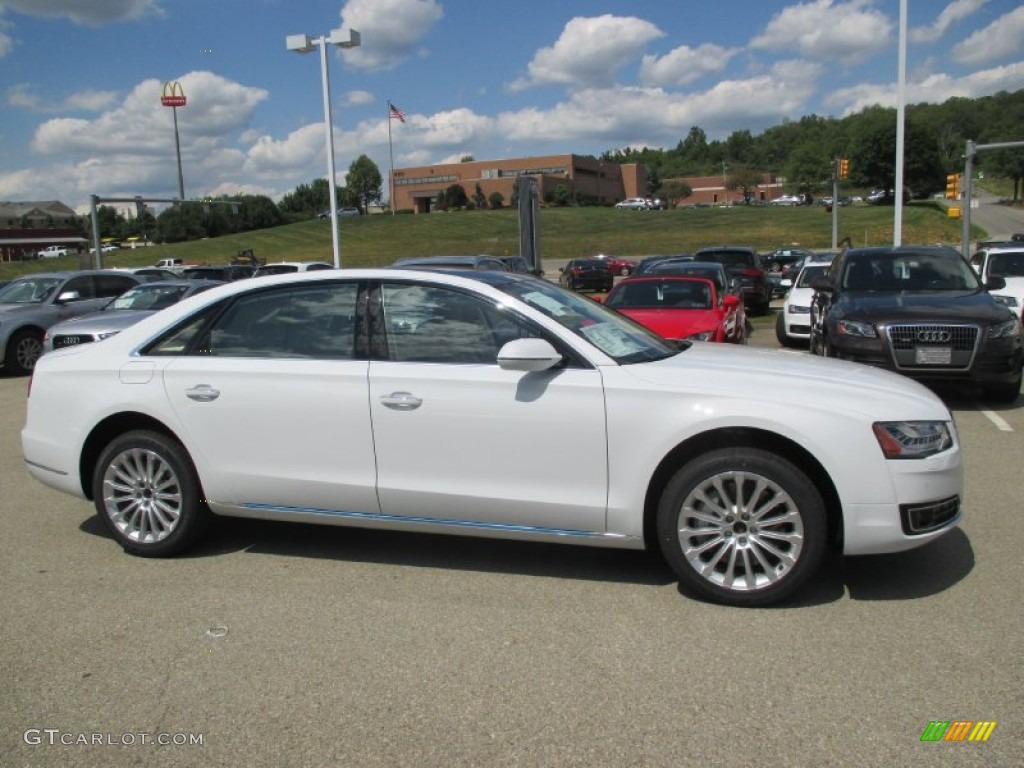 Ibis White 2016 Audi A8 L 3.0T quattro Exterior Photo #106129651