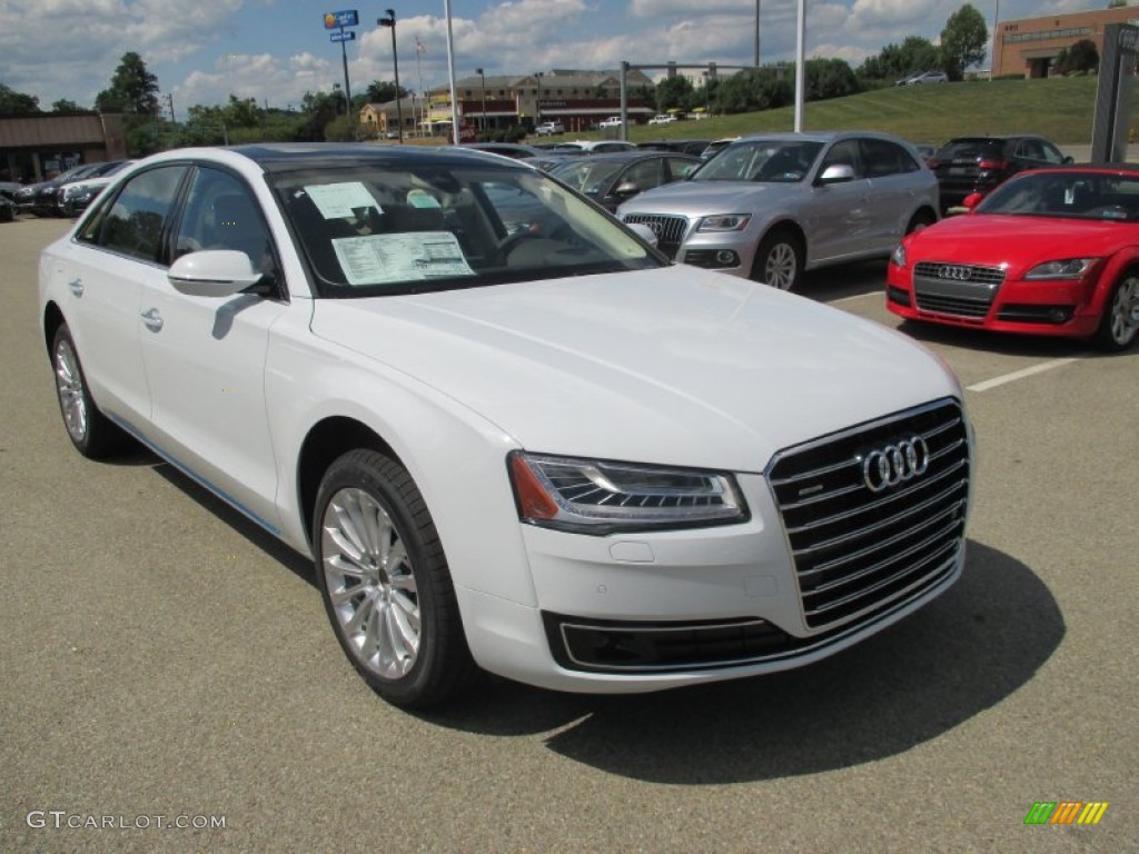 Ibis White 2016 Audi A8 L 3.0T quattro Exterior Photo #106129695