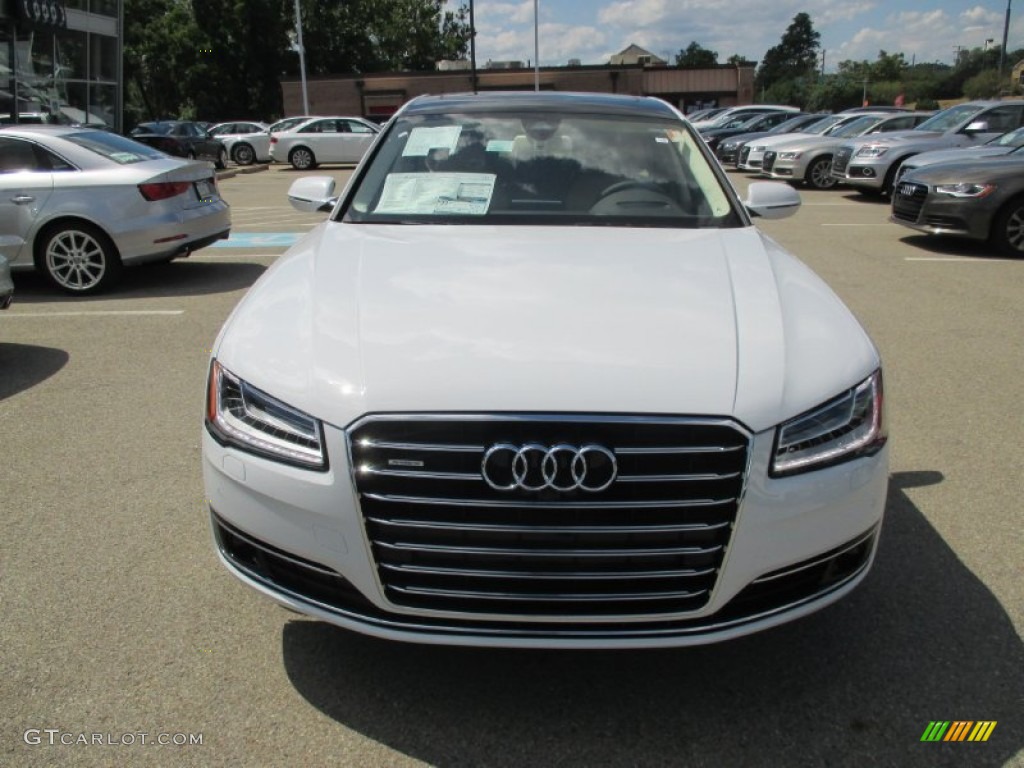 Ibis White 2016 Audi A8 L 3.0T quattro Exterior Photo #106129720