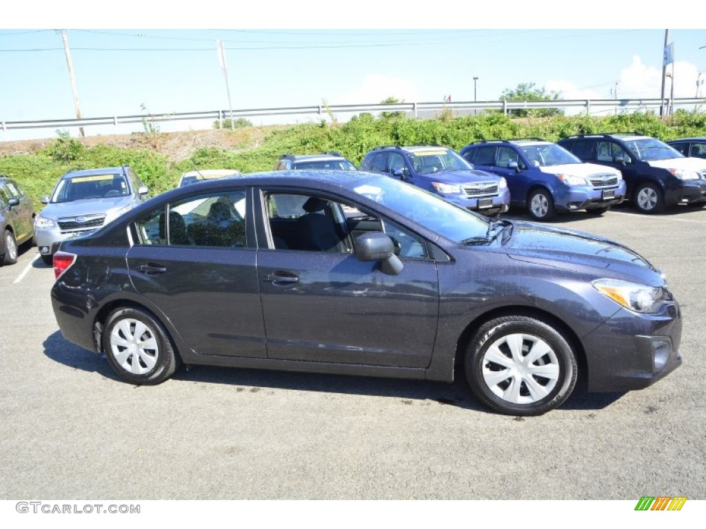 2012 Impreza 2.0i 4 Door - WRX Plasma Blue / Black photo #4