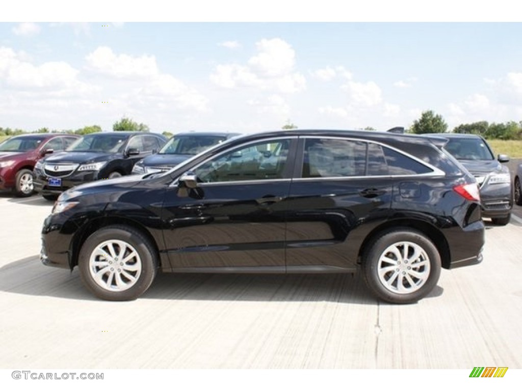 Crystal Black Pearl 2016 Acura RDX Standard RDX Model Exterior Photo #106130725
