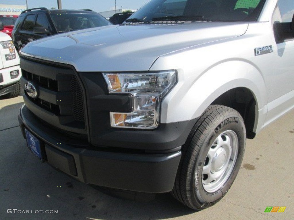 2015 F150 XL SuperCrew - Ingot Silver Metallic / Medium Earth Gray photo #26