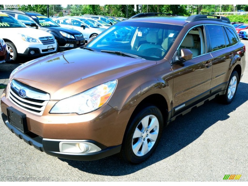 2012 Outback 2.5i Premium - Caramel Bronze Pearl / Warm Ivory photo #3
