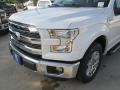 2015 White Platinum Tricoat Ford F150 Lariat SuperCrew  photo #9