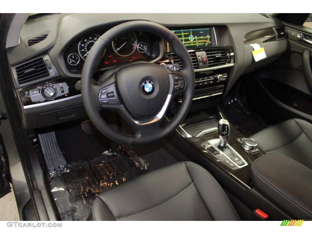 Black Interior 2016 BMW X3 xDrive35i Photo #106133293