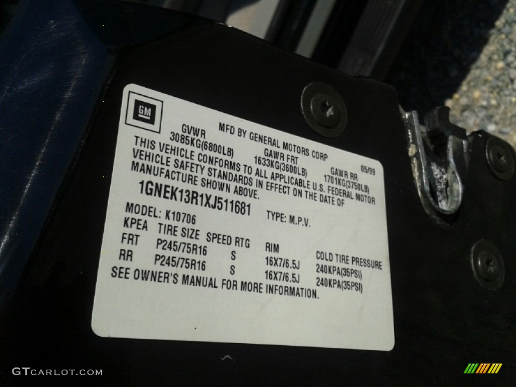 1999 Tahoe LT 4x4 - Onyx Black / Gray photo #18
