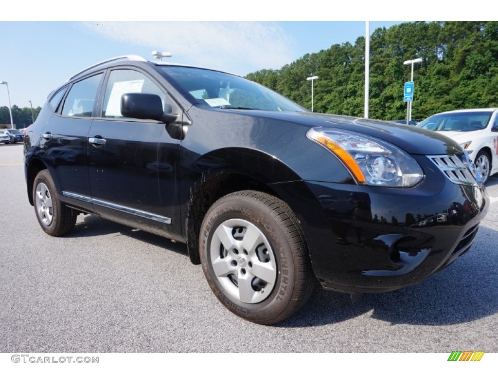 Super Black 2015 Nissan Rogue Select S Exterior Photo #106135816