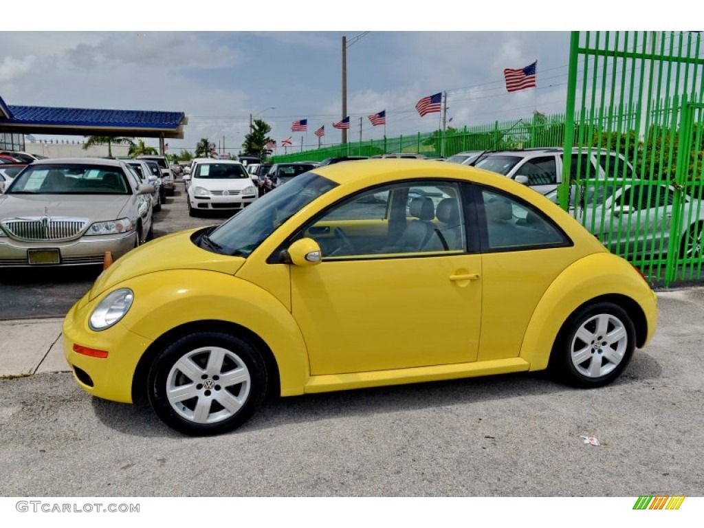 Sunflower Yellow 2007 Volkswagen New Beetle 2.5 Coupe Exterior Photo #106135927