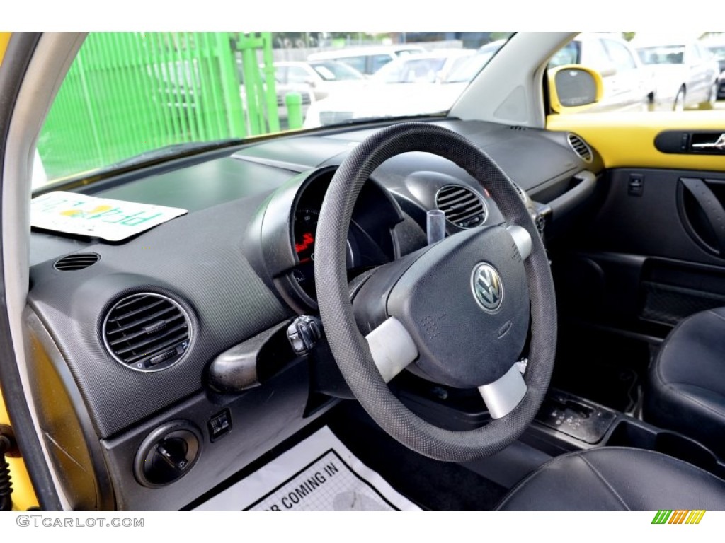 2007 New Beetle 2.5 Coupe - Sunflower Yellow / Black photo #14