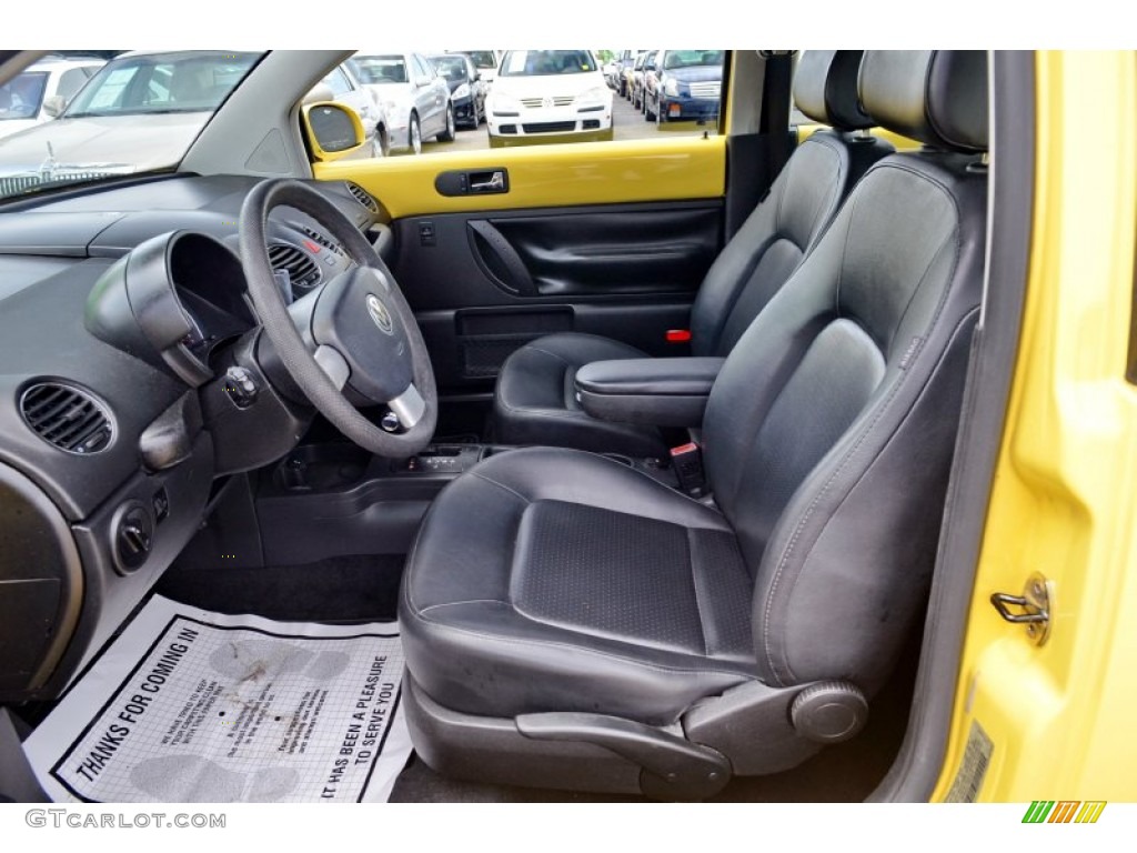 Black Interior 2007 Volkswagen New Beetle 2.5 Coupe Photo #106136179