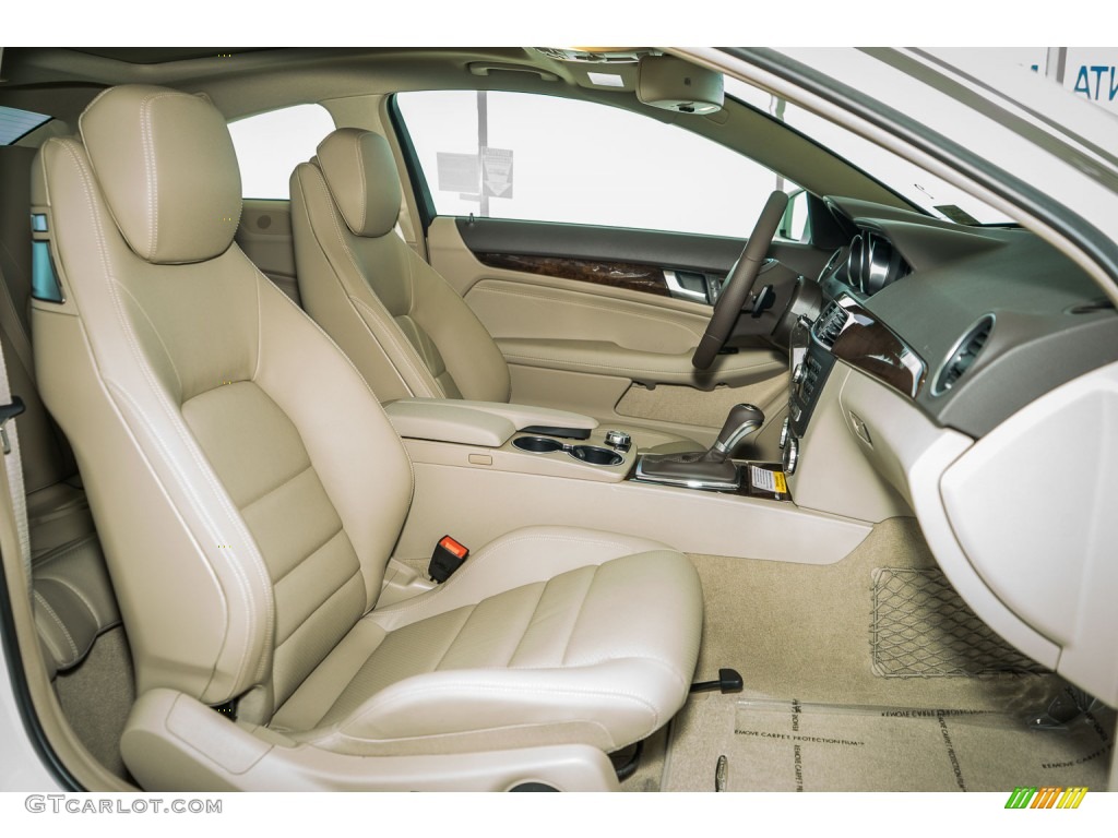 Almond Beige/Mocha Interior 2015 Mercedes-Benz C 250 Coupe Photo #106140133