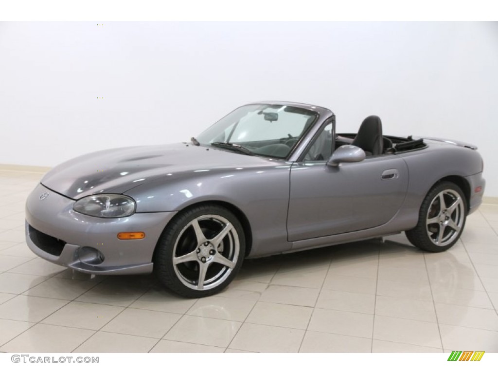 2004 MX-5 Miata MAZDASPEED Roadster - Titanium Gray Metallic / Black/Red photo #4