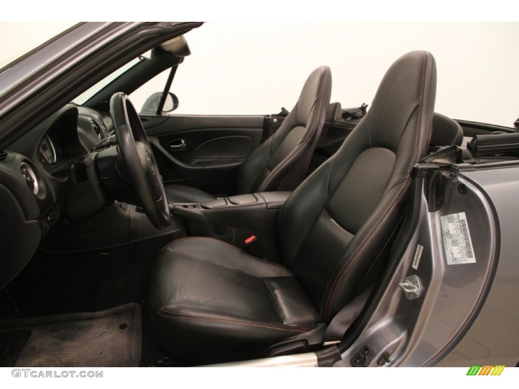 2004 MX-5 Miata MAZDASPEED Roadster - Titanium Gray Metallic / Black/Red photo #6