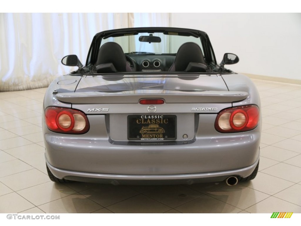 2004 MX-5 Miata MAZDASPEED Roadster - Titanium Gray Metallic / Black/Red photo #13