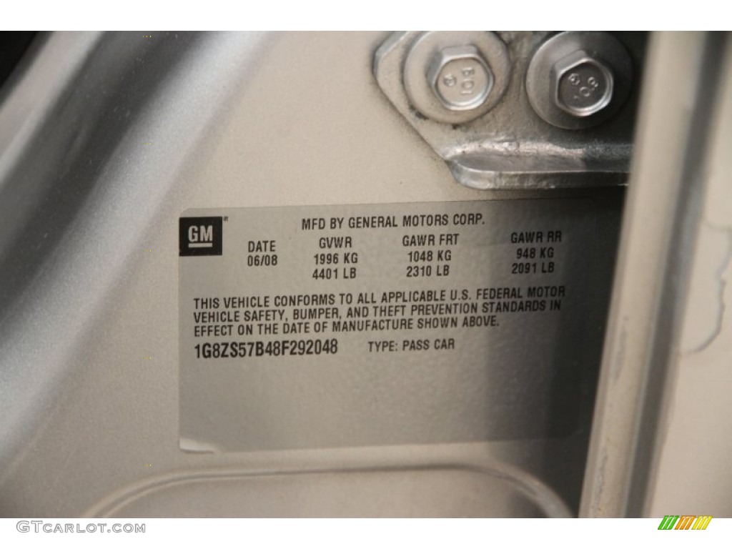 2008 Aura XE - Silver Pearl / Gray photo #17