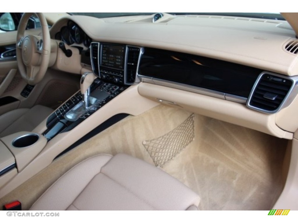 2015 Porsche Panamera S E-Hybrid Luxor Beige Dashboard Photo #106144159