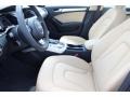 2016 Audi A4 Velvet Beige Interior Front Seat Photo
