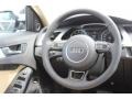 2016 Audi A4 Velvet Beige Interior Steering Wheel Photo