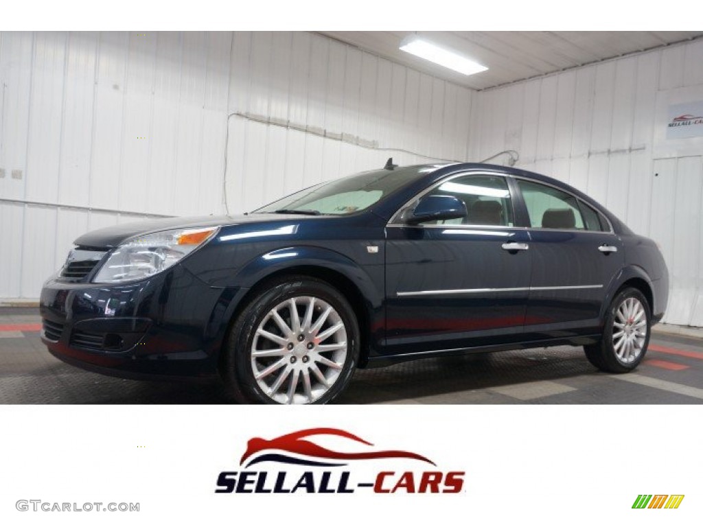 2007 Aura XR - Midnight Blue Metallic / Morocco Brown photo #1