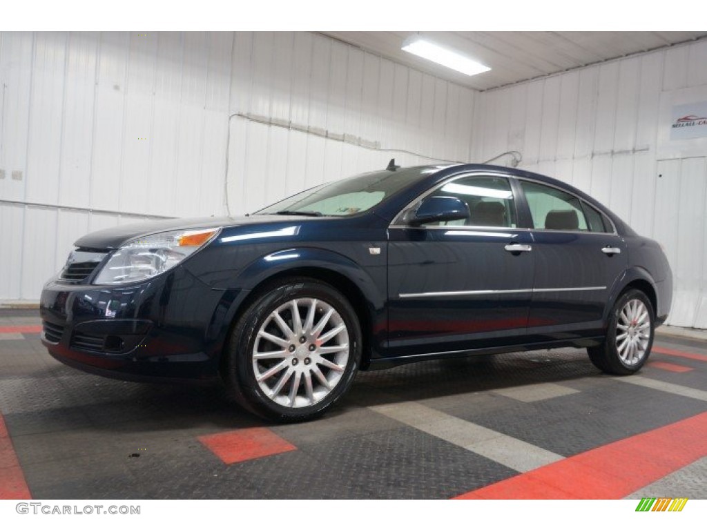 2007 Aura XR - Midnight Blue Metallic / Morocco Brown photo #2