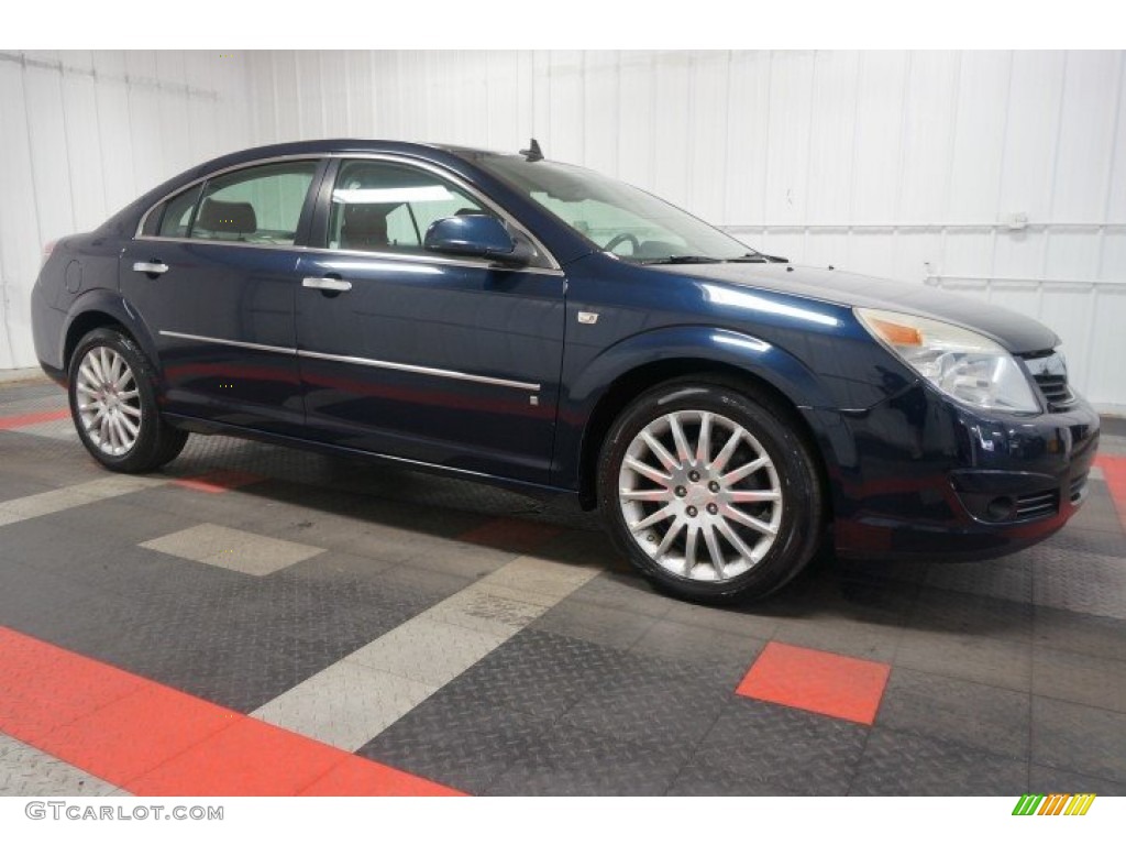 2007 Aura XR - Midnight Blue Metallic / Morocco Brown photo #6