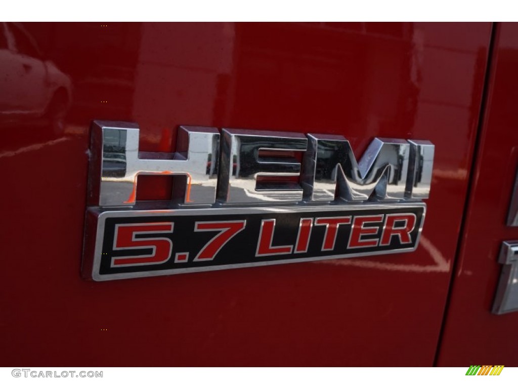 2014 1500 SLT Quad Cab - Flame Red / Black/Diesel Gray photo #15