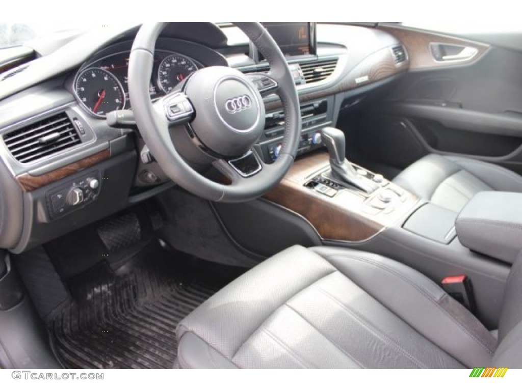 Black Interior 2016 Audi A7 3.0 TFSI Prestige quattro Photo #106146139