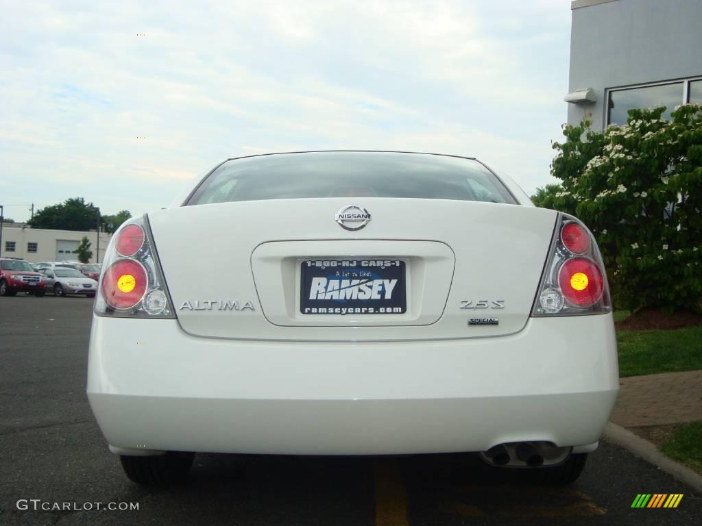 2006 Altima 2.5 S Special Edition - Satin White Pearl / Charcoal photo #8