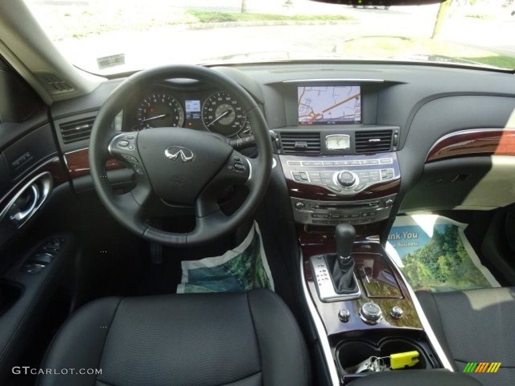 2015 Infiniti Q70 3.7 AWD Graphite Dashboard Photo #106151989
