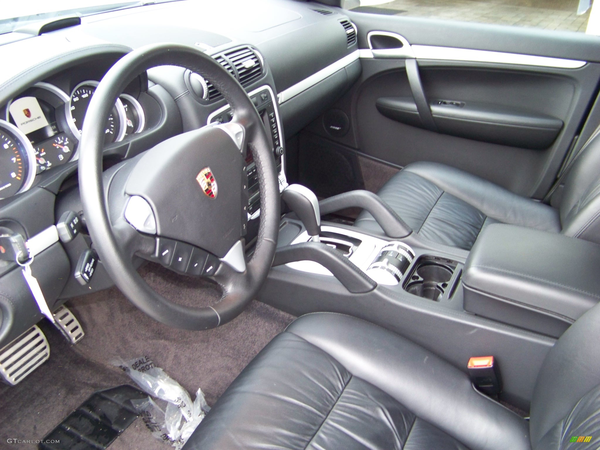 2005 Cayenne Turbo - Crystal Silver Metallic / Black photo #2