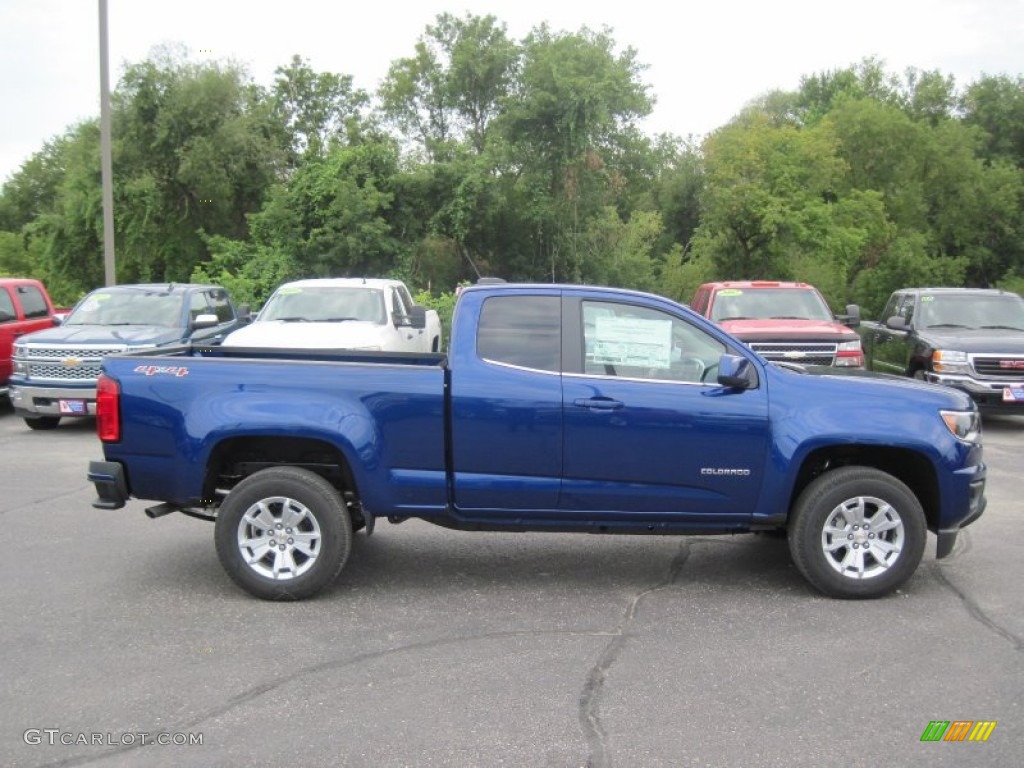 Laser Blue 2016 Chevrolet Colorado LT Extended Cab 4x4 Exterior Photo #106155094