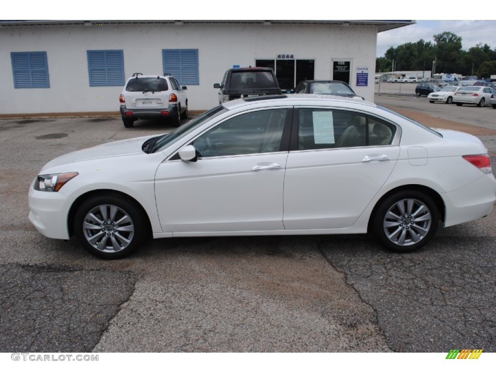 2012 Accord EX-L V6 Sedan - White Orchid Pearl / Ivory photo #2