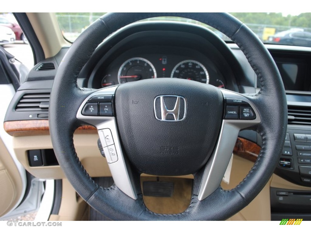 2012 Accord EX-L V6 Sedan - White Orchid Pearl / Ivory photo #13