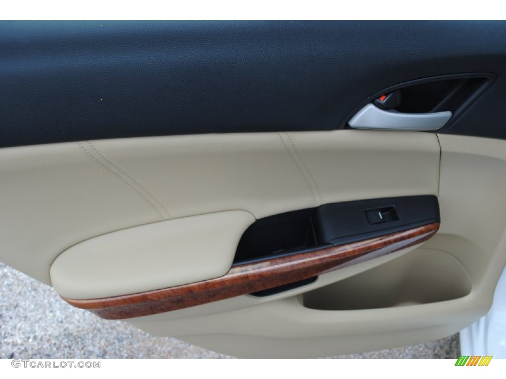 2012 Accord EX-L V6 Sedan - White Orchid Pearl / Ivory photo #24