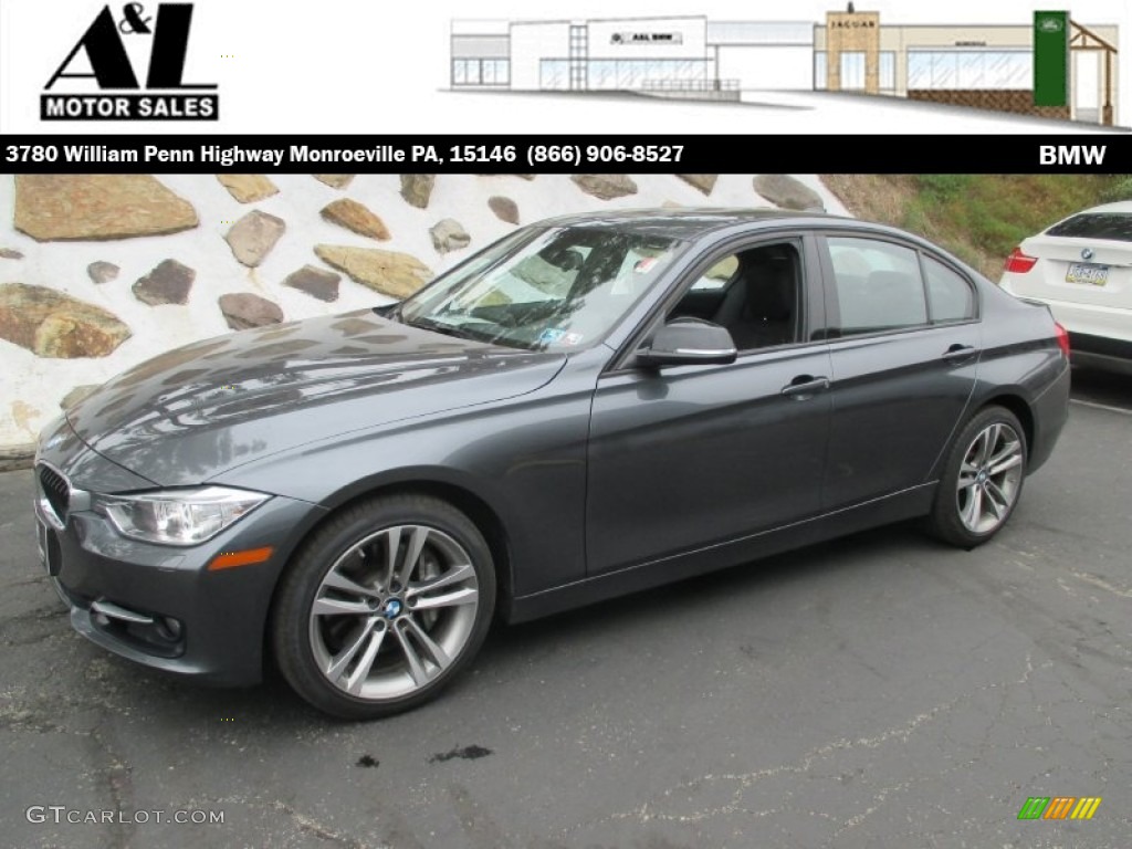 2013 3 Series 335i xDrive Sedan - Mineral Grey Metallic / Black photo #1