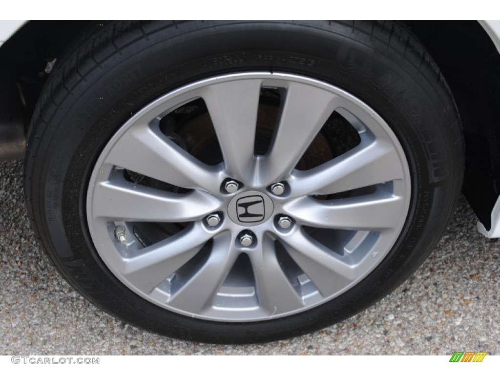 2012 Accord EX-L V6 Sedan - White Orchid Pearl / Ivory photo #38