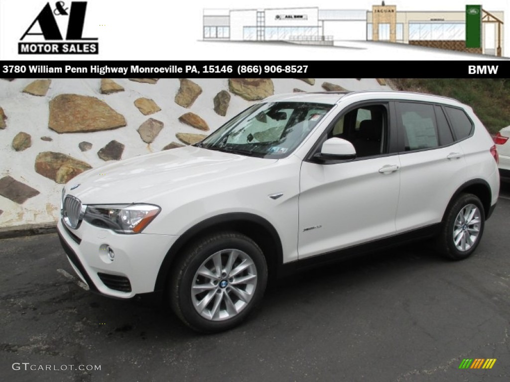 2016 X3 xDrive28i - Alpine White / Black photo #1