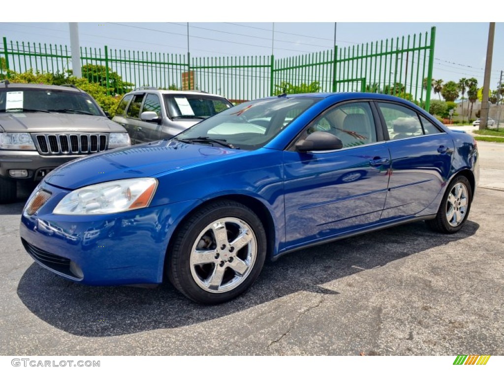 2005 G6 GT Sedan - Electric Blue Metallic / Light Taupe photo #4