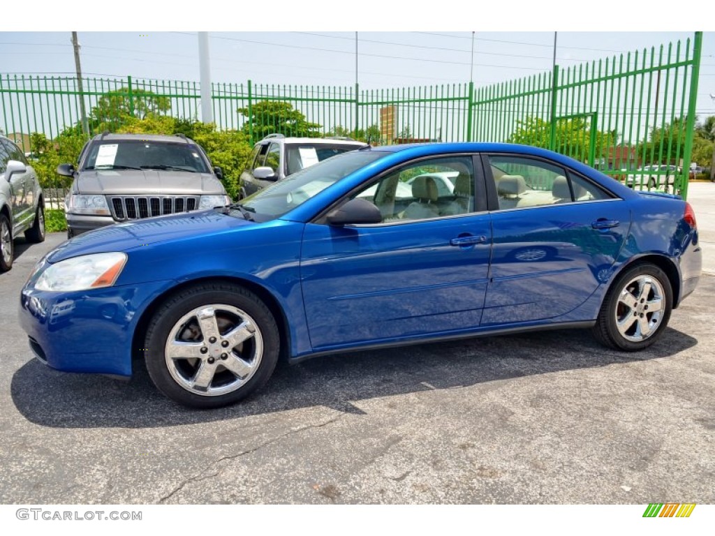2005 G6 GT Sedan - Electric Blue Metallic / Light Taupe photo #5