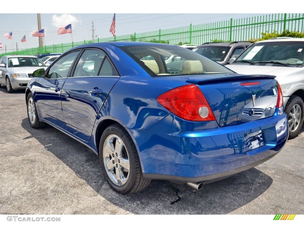 2005 G6 GT Sedan - Electric Blue Metallic / Light Taupe photo #7